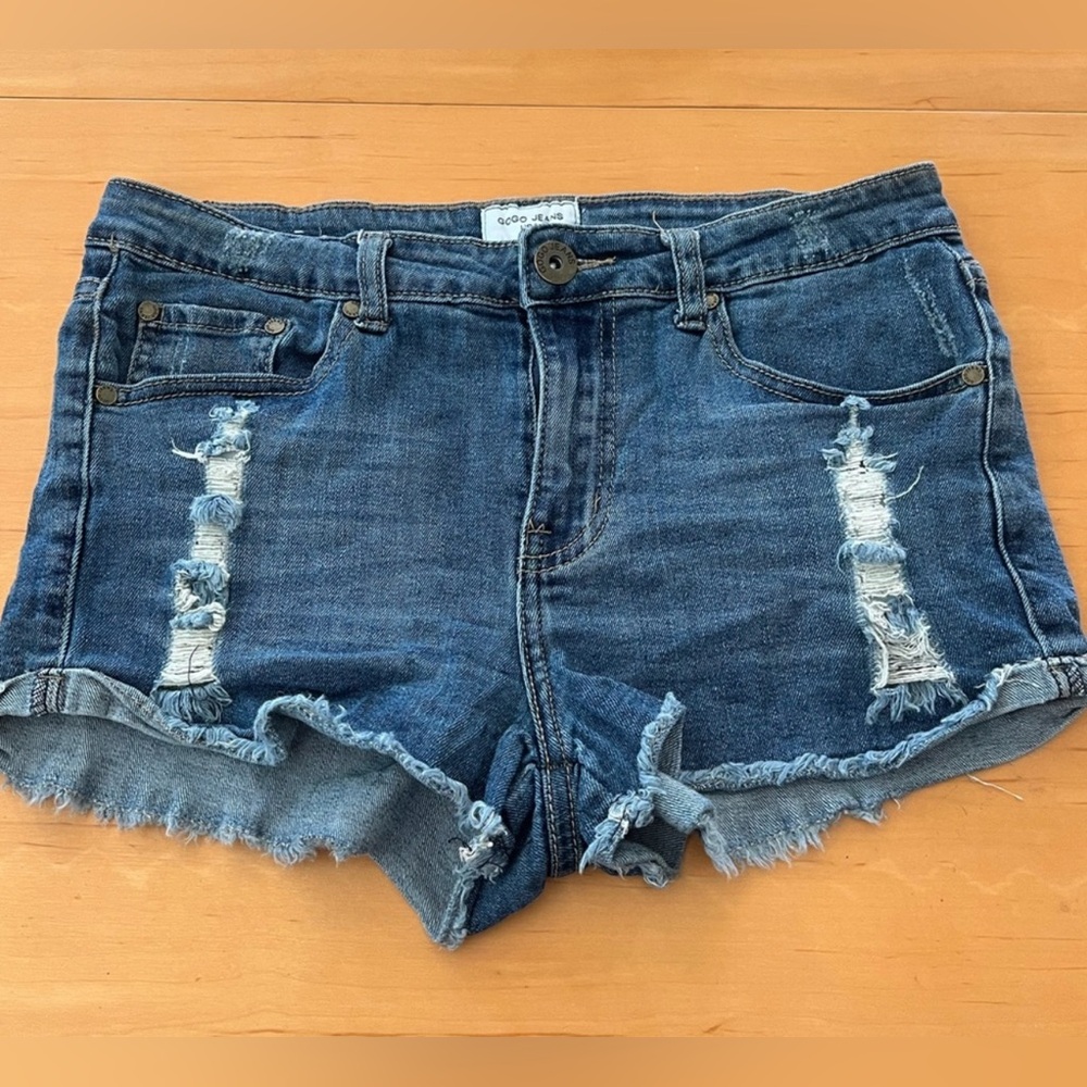 Gogo Jeans Distressed Jean Shorts